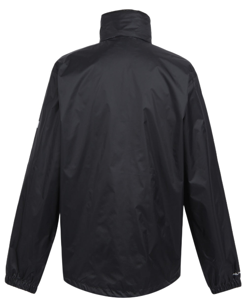 Black Coloured Regatta Mens Lyle IV Waterproof Packaway Jacket on white background 