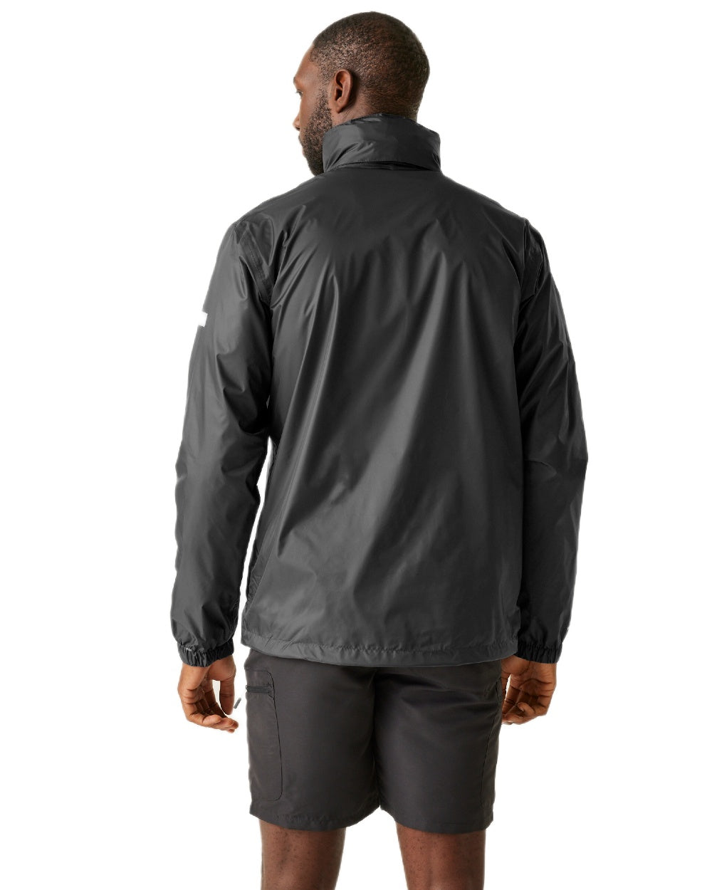 Iron Coloured Regatta Mens Lyle IV Waterproof Packaway Jacket on white background 