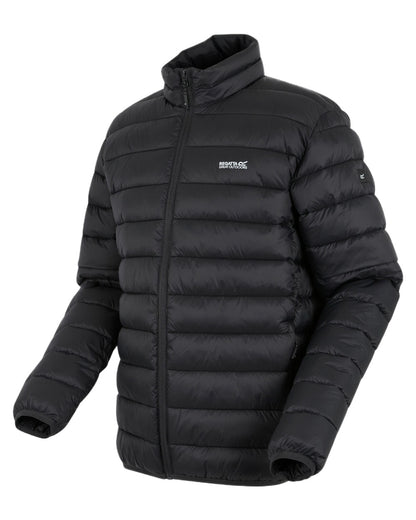 Ash Coloured Regatta Mens Marizion Padded Jacket on white background 