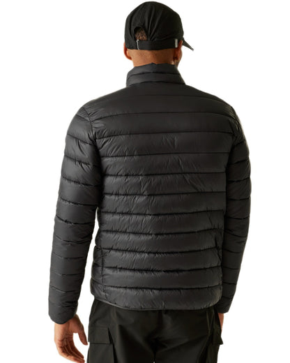 Ash Coloured Regatta Mens Marizion Padded Jacket on white background 