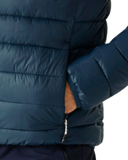 Moon Light Denim Coloured Regatta Mens Marizion Padded Jacket on white background 