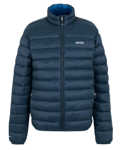 Moon Light Denim Coloured Regatta Mens Marizion Padded Jacket on white background 
