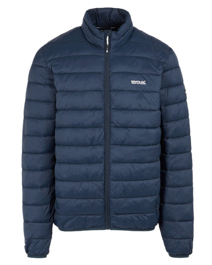 Navy Coloured Regatta Mens Marizion Padded Jacket on white background 