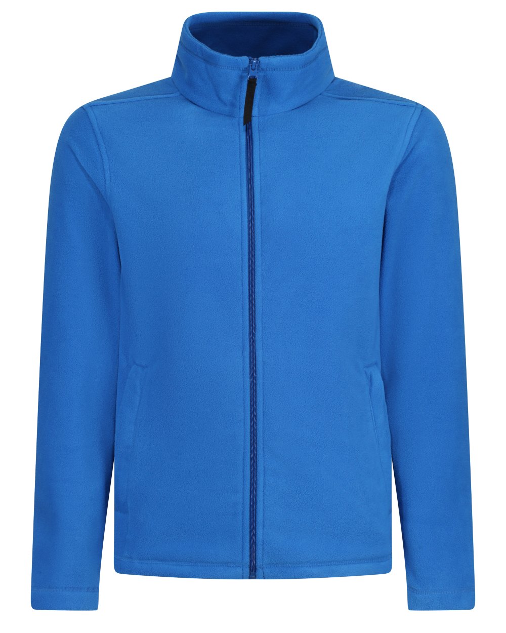 Oxford Blue coloured Regatta Mens Micro Lightweight Full Zip Fleece on white background 