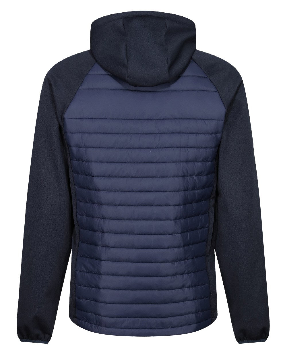Navy French Blue coloured Regatta Mens Navigate Hybrid Jacket on white background 