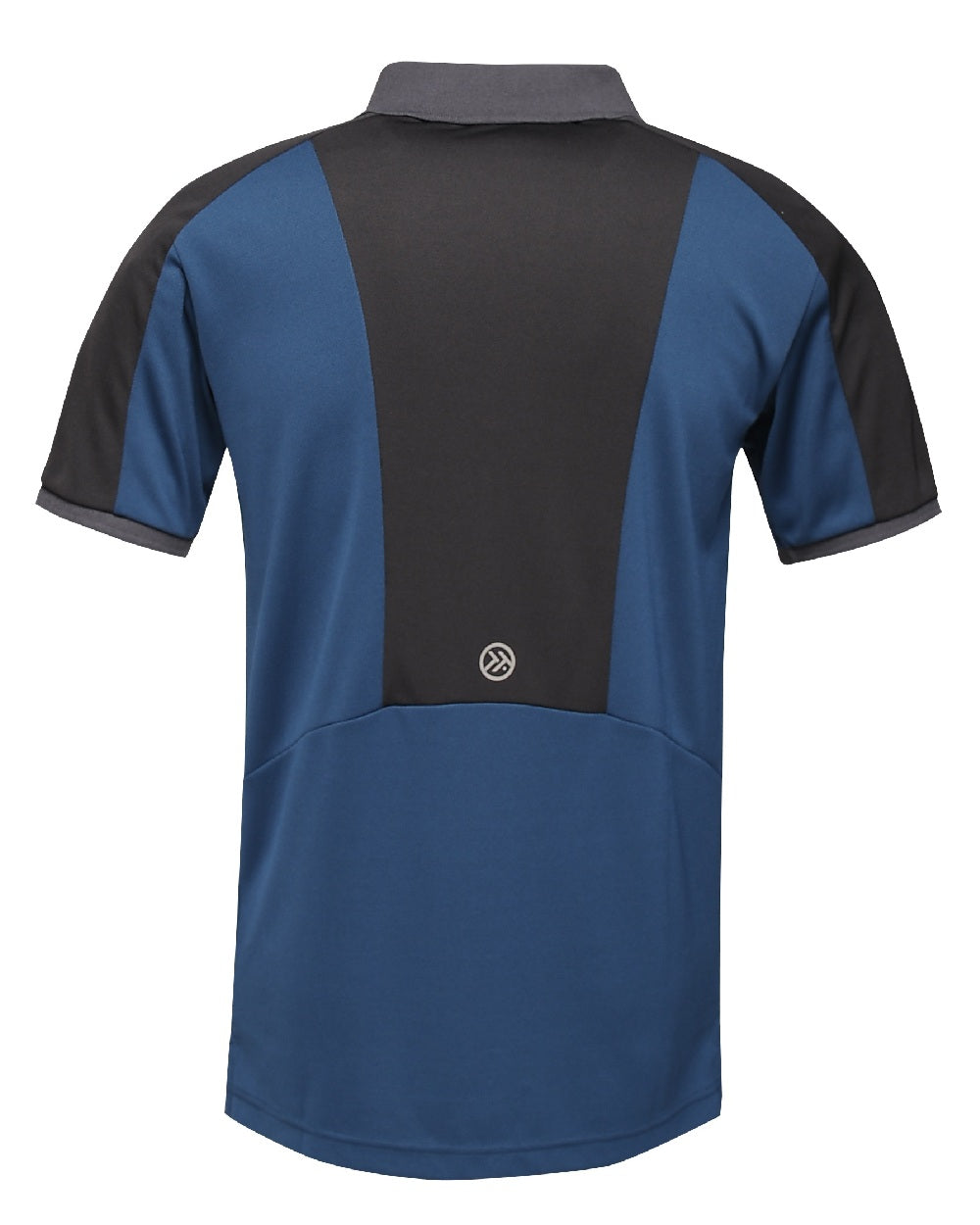 Blue Wing coloured Regatta Mens Offensive Moisture Wicking Polo Shirt on white background 