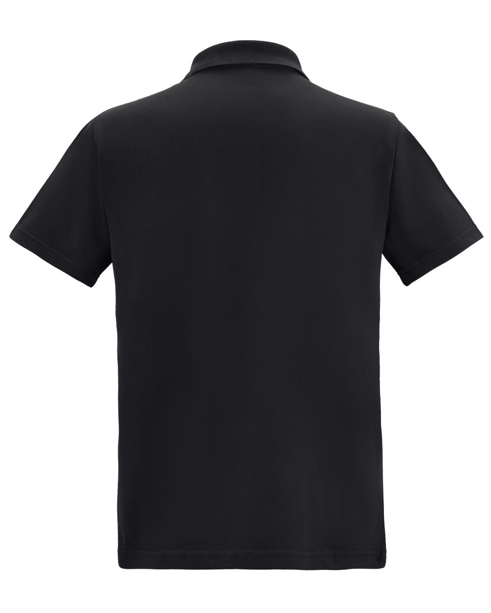 Black coloured Regatta Mens Pro 50/50 Pique Polo T-Shirt on white background 