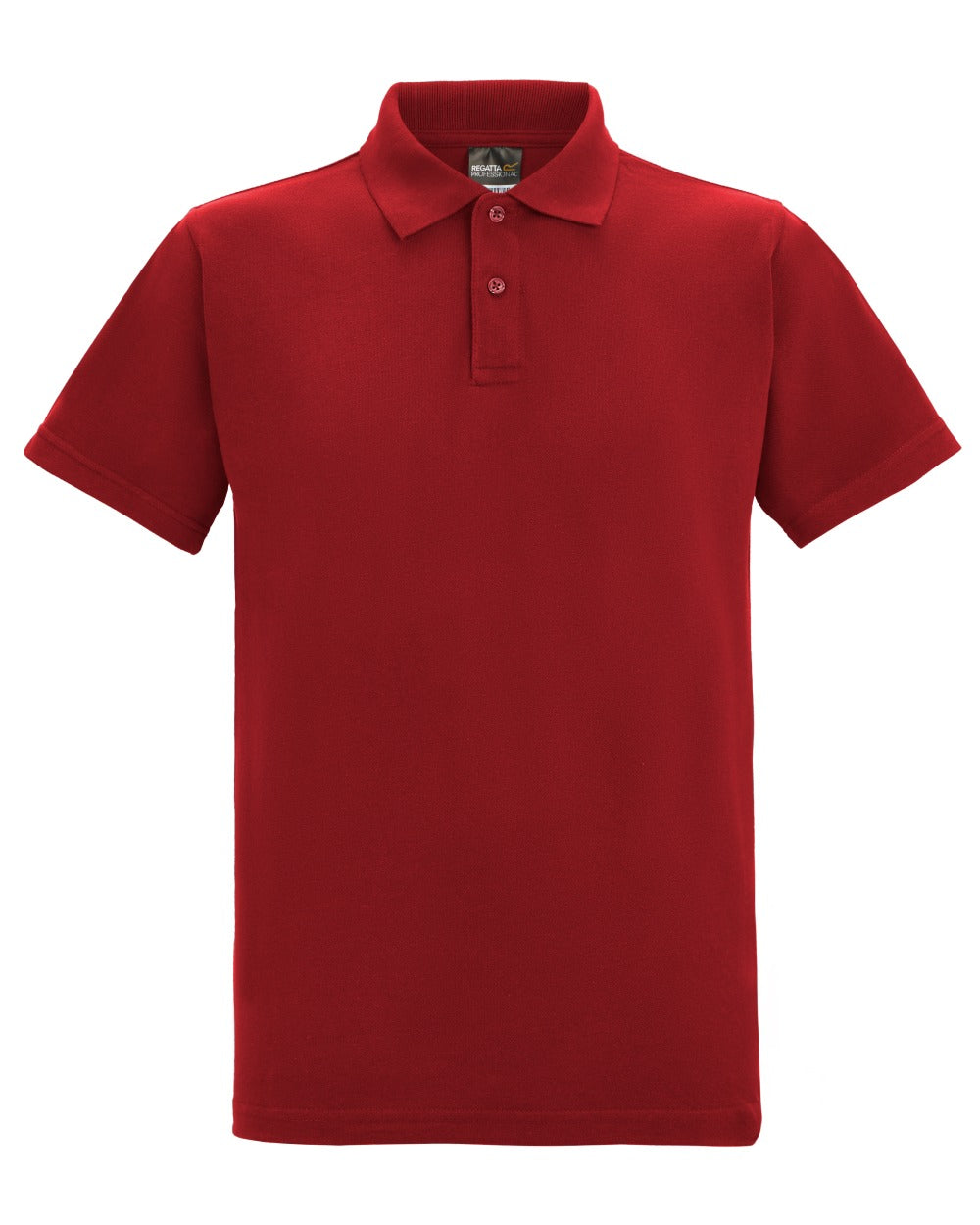 Red coloured Regatta Mens Pro 50/50 Pique Polo T-Shirt on white background 