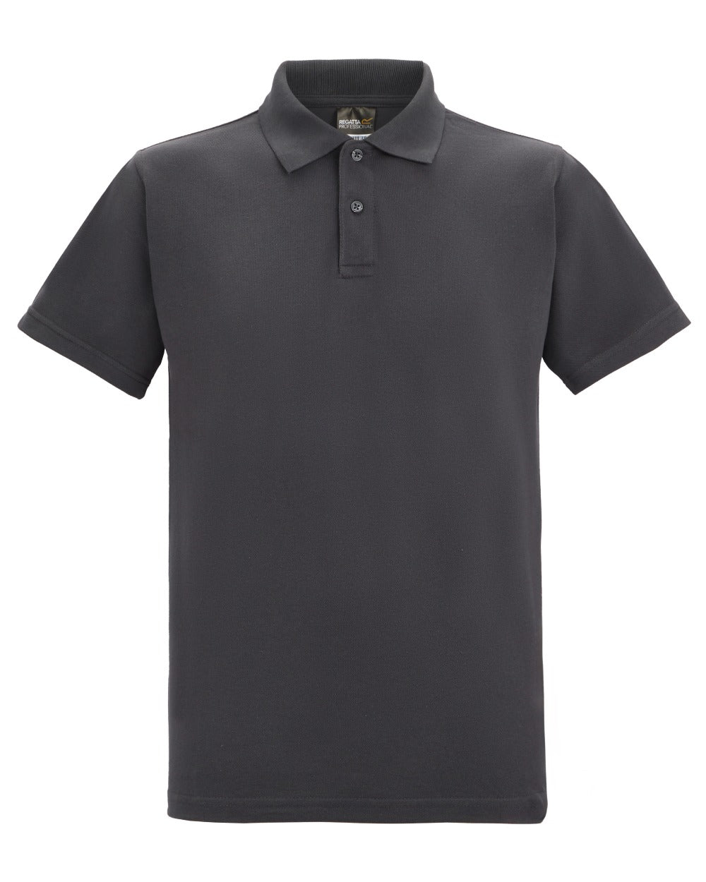 Solid Grey coloured Regatta Mens Pro 50/50 Pique Polo T-Shirt on white background 
