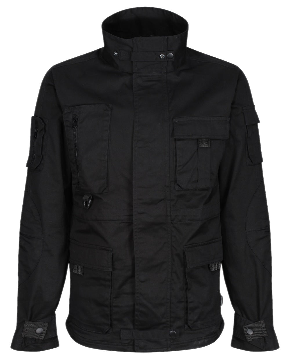 Black Coloured Regatta Mens Pro Utility Jacket on white background 