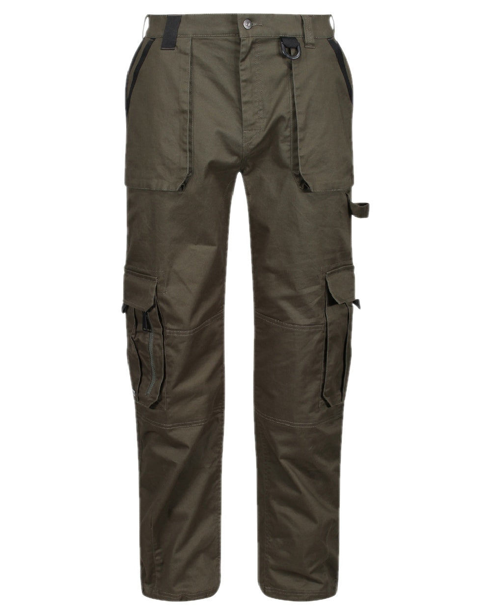 Khaki Coloured Regatta Mens Pro Utility Pant on white background 