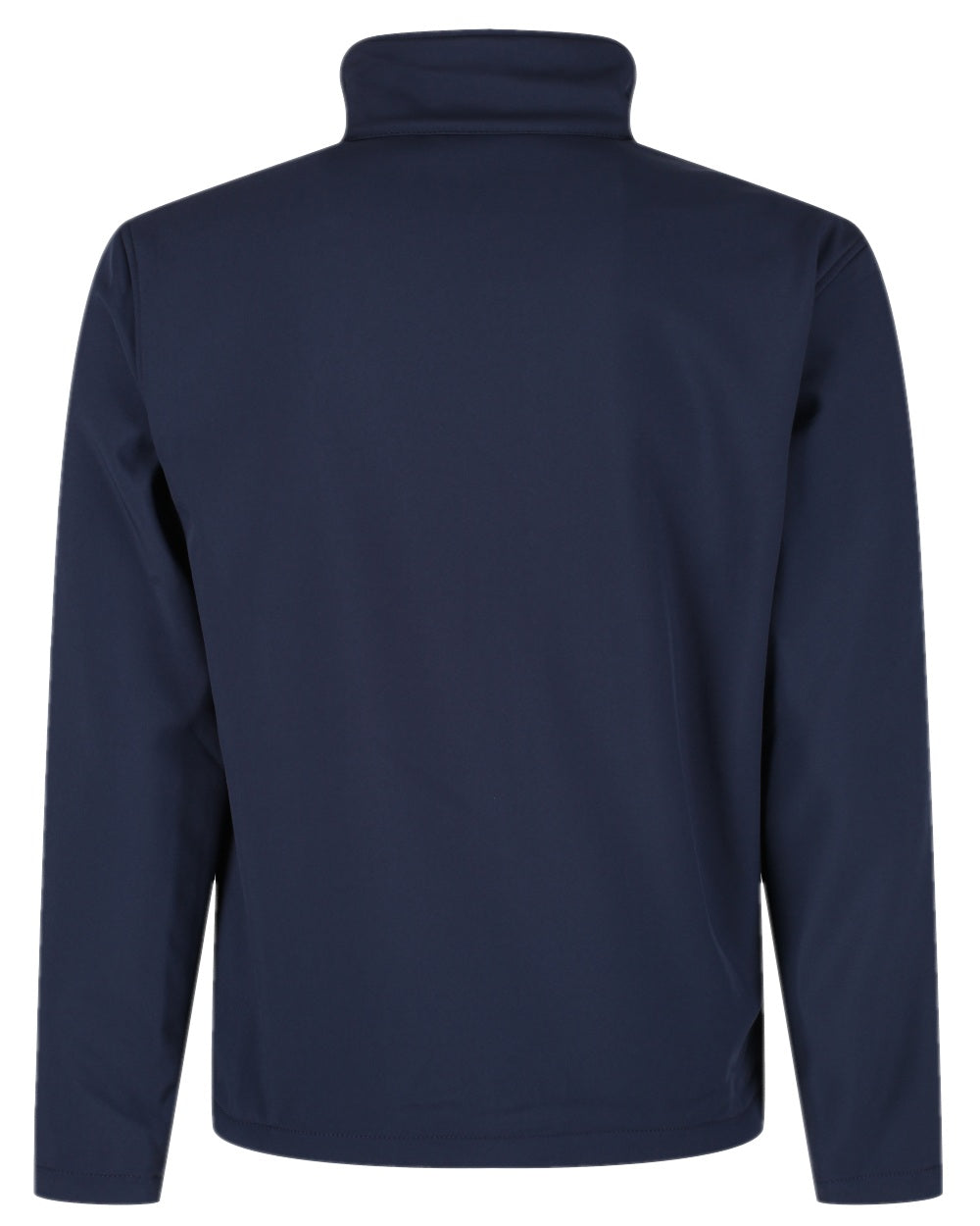 Navy coloured Regatta Mens Reid Softshell Jacket on white background 