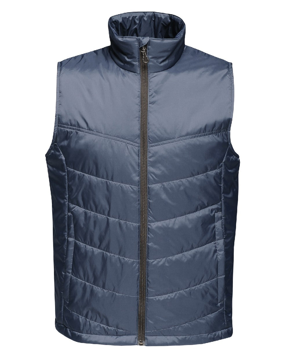 Navy coloured Regatta Mens Stage II Insulated Bodywarmer on white background 