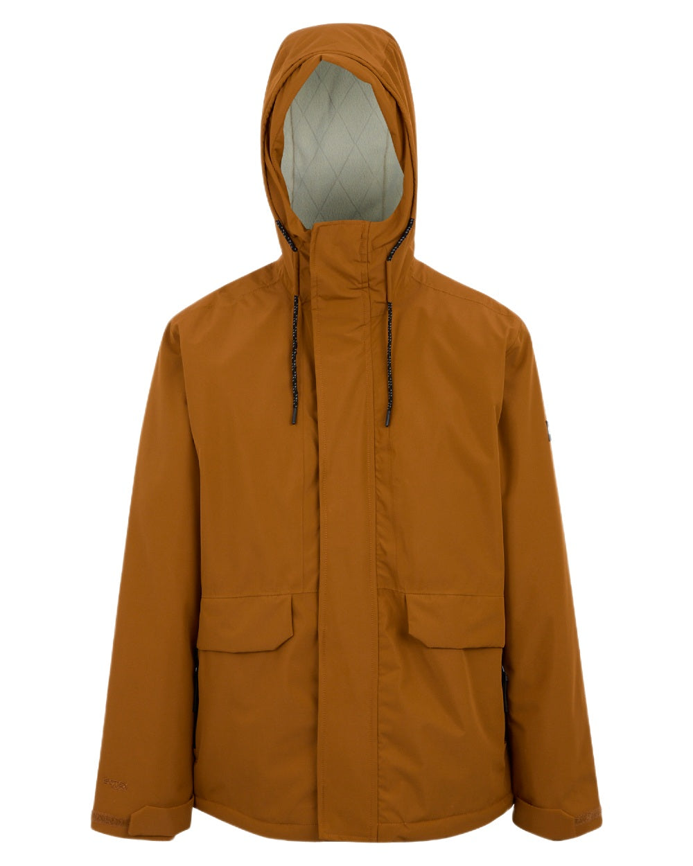Glazed Ginger Coloured Regatta Mens Sterlings Waterproof Insulated Jacket on white background 