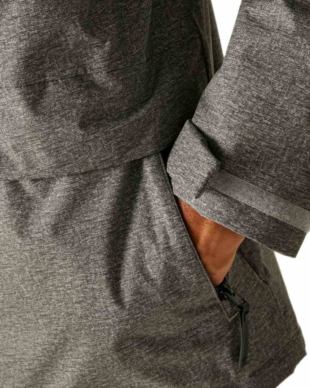 Grey Coloured Regatta Mens Sterlings Waterproof Insulated Jacket on white background 