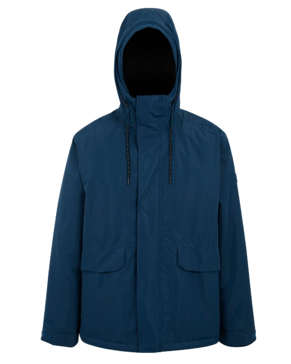 Navy Blue Coloured Regatta Mens Sterlings Waterproof Insulated Jacket on white background 