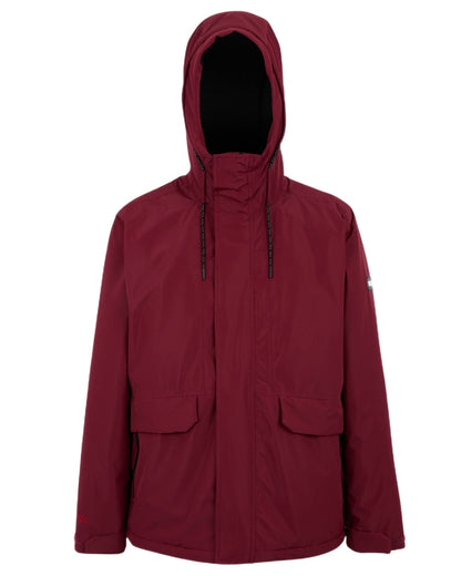Red Coloured Regatta Mens Sterlings Waterproof Insulated Jacket on white background 