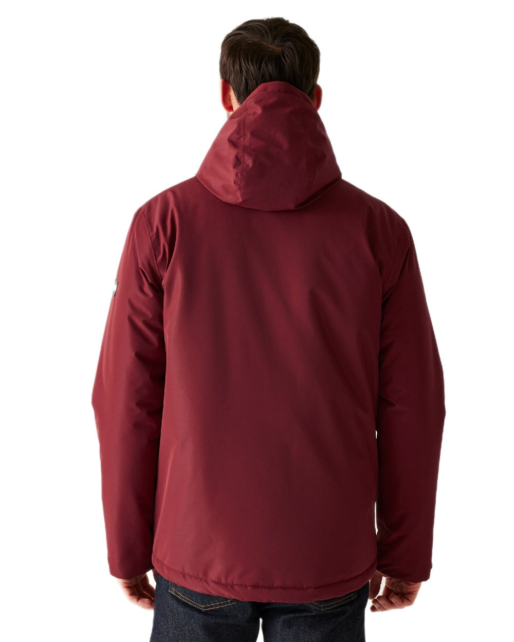 Red Coloured Regatta Mens Sterlings Waterproof Insulated Jacket on white background 