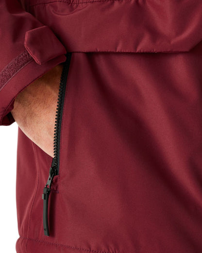 Red Coloured Regatta Mens Sterlings Waterproof Insulated Jacket on white background 