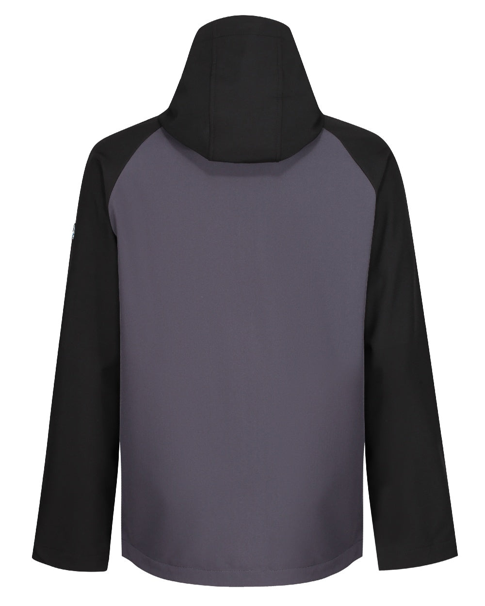 Iron Black coloured Regatta Mens Surrender Softshell Jacket on white background 