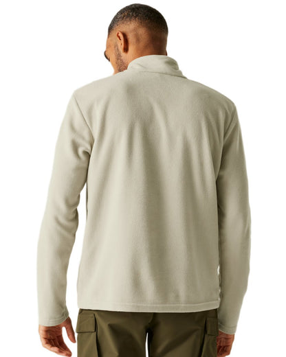 Abbeystone Coloured Regatta Mens Thompson Lightweight Half Zip Fleece on white background 