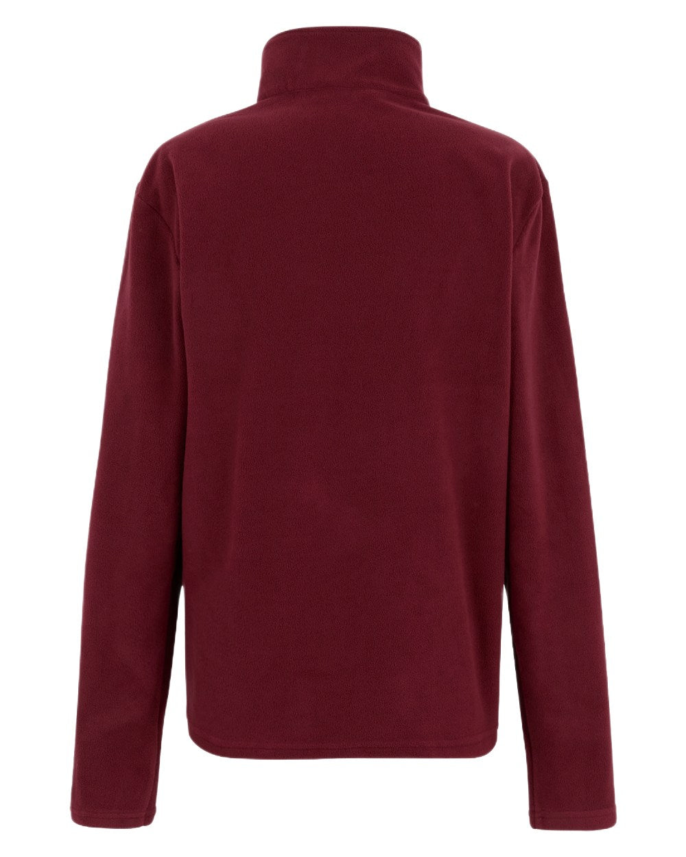 Dark Maroon Coloured Regatta Mens Thompson Lightweight Half Zip Fleece on white background 