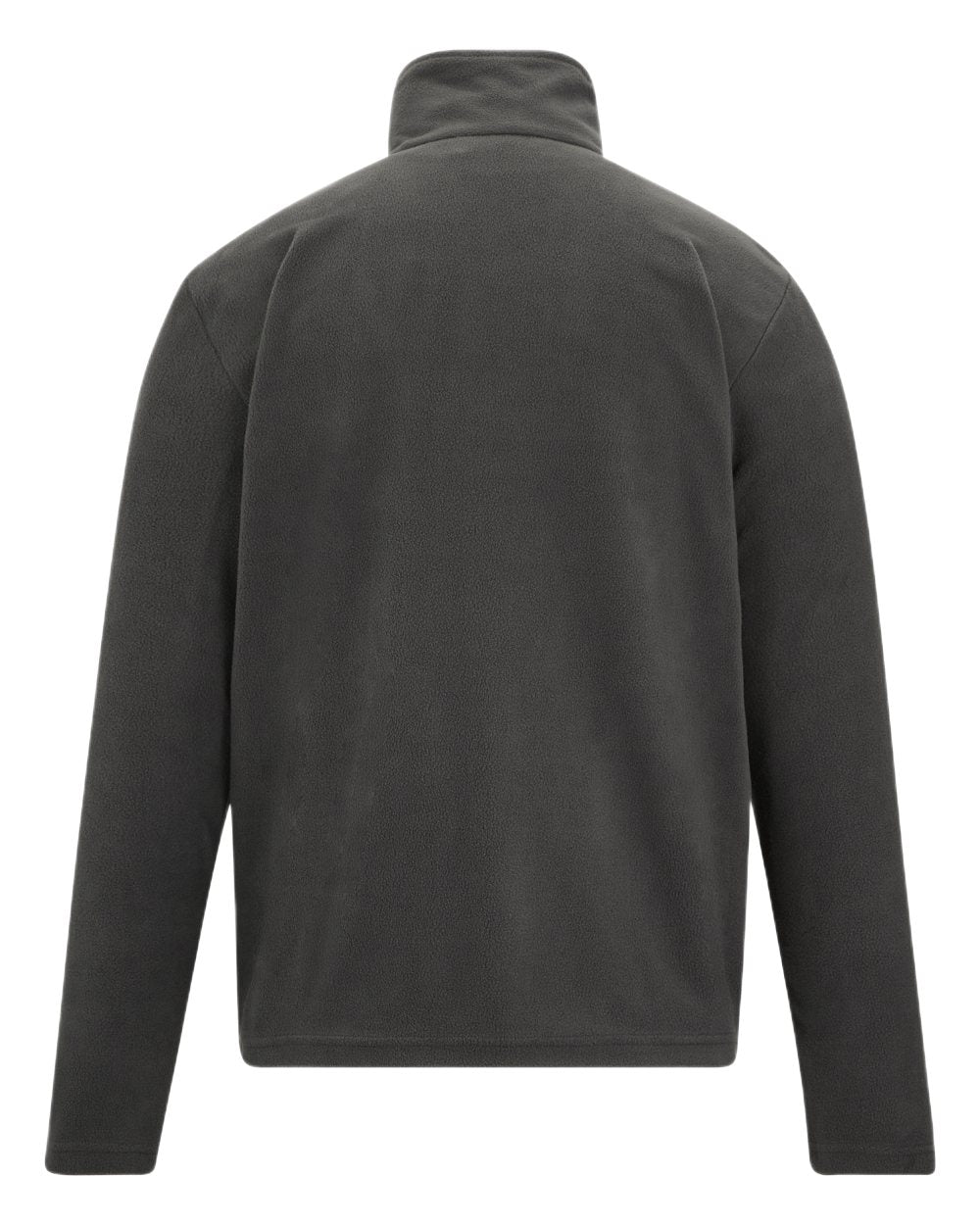 Iron Coloured Regatta Mens Thompson Lightweight Half Zip Fleece on white background 