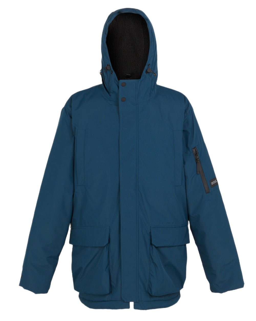 Moon Light Denim Coloured Regatta Mens Volter Heated Jacket on white background 