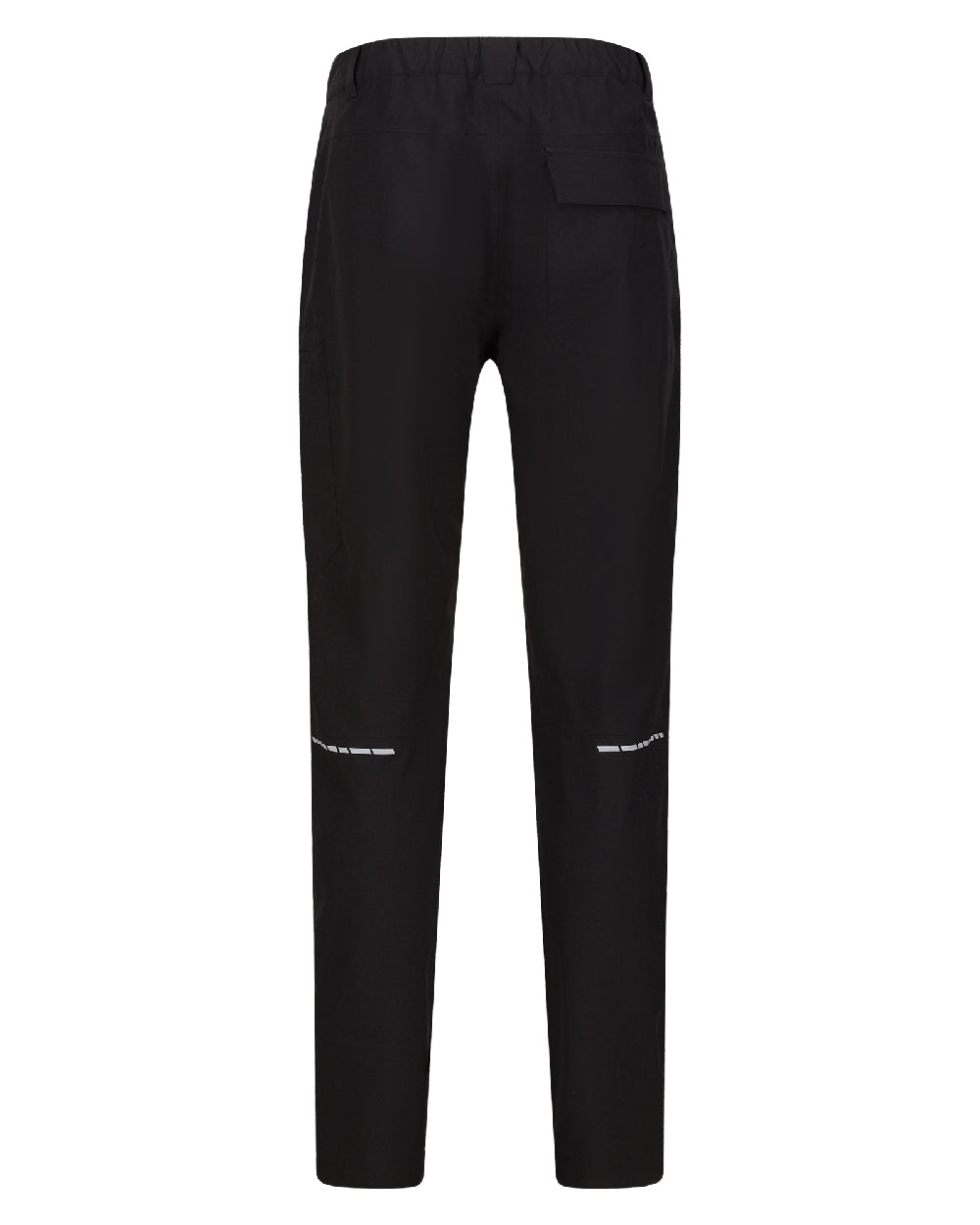 Black coloured Regatta Mens X-Pro Beacon Waterproof Trouser on white background 
