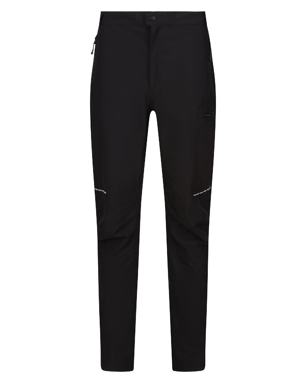 Black coloured Regatta Mens X-Pro Beacon Waterproof Trouser on white background 