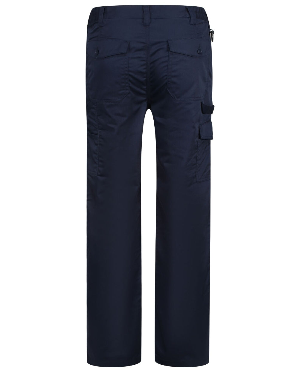 Navy coloured Regatta Pro Cargo Trousers on white background 