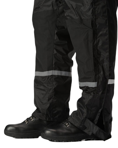 Black coloured Regatta Pro Waterproof Insulated Coverall on white background 