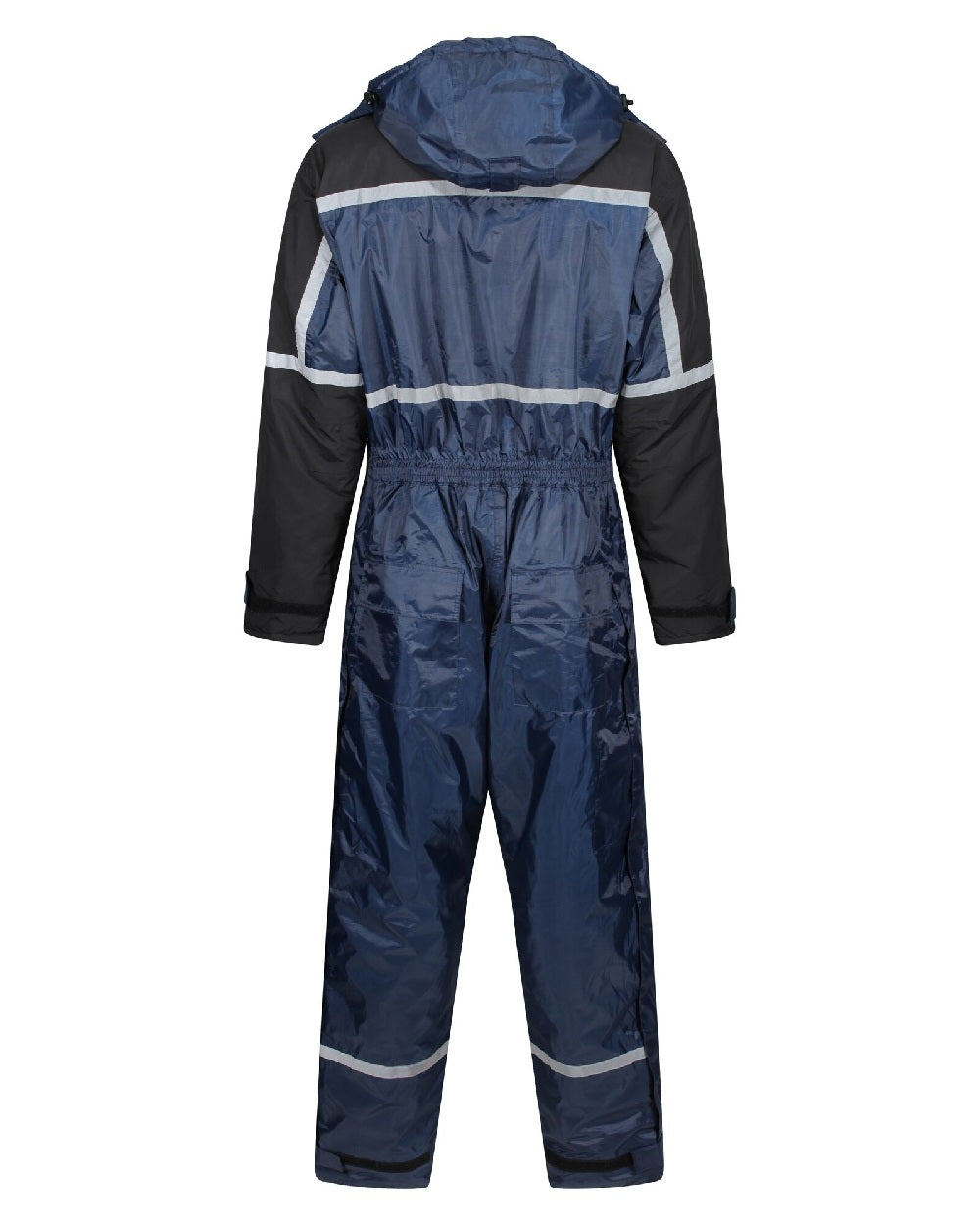 Navy coloured Regatta Pro Waterproof Insulated Coverall on white background 