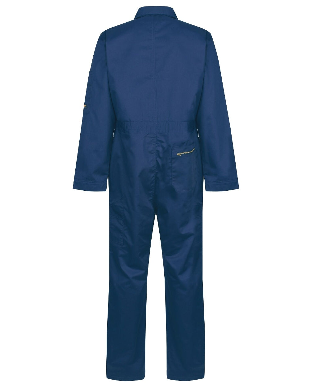 Royal Blue coloured Regatta Pro Zip Fasten Coverall on white background 