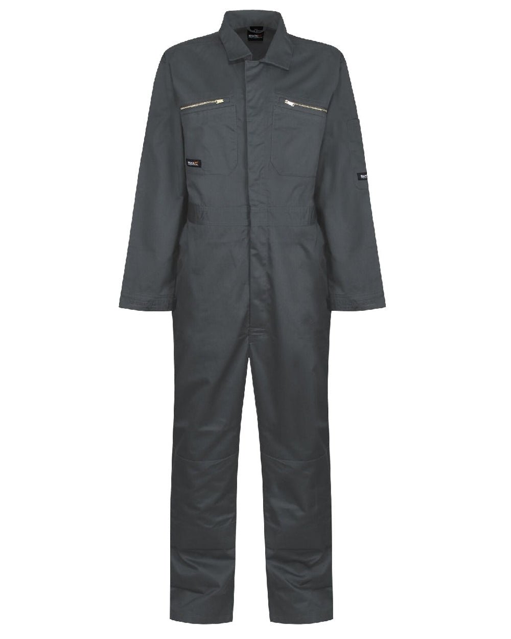 Sage coloured Regatta Pro Zip Fasten Coverall on white background 