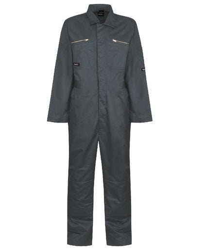 Sage coloured Regatta Pro Zip Fasten Coverall on white background 