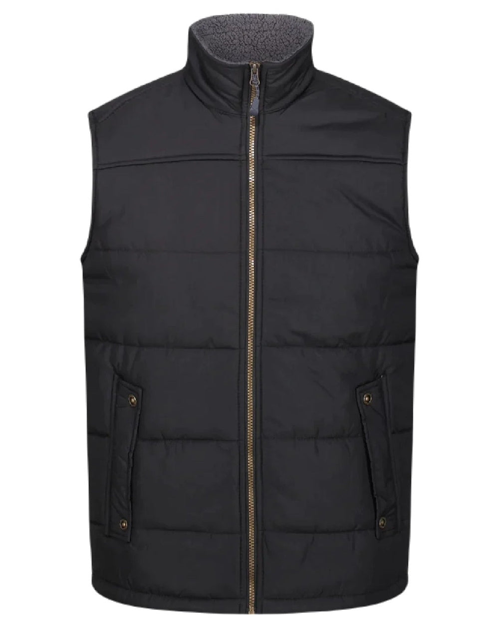 Black coloured Regatta Professional Altoona Insulated Quilted Gilet on white background 