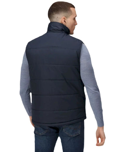 Navy coloured Regatta Professional Altoona Insulated Quilted Gilet on white background 