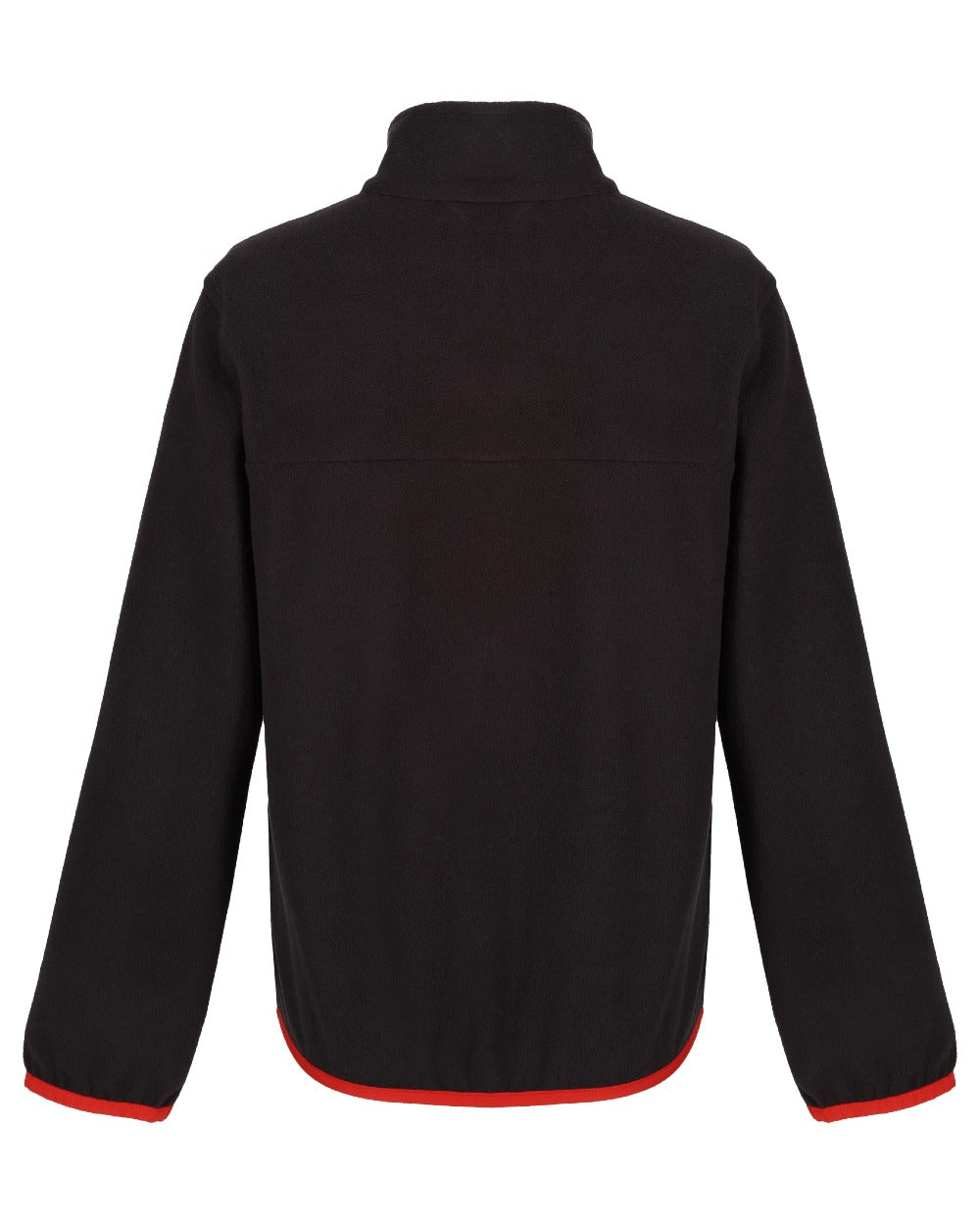 Black coloured Regatta Professional Childrens Full Zip Micro Fleece Jacket on white background 
