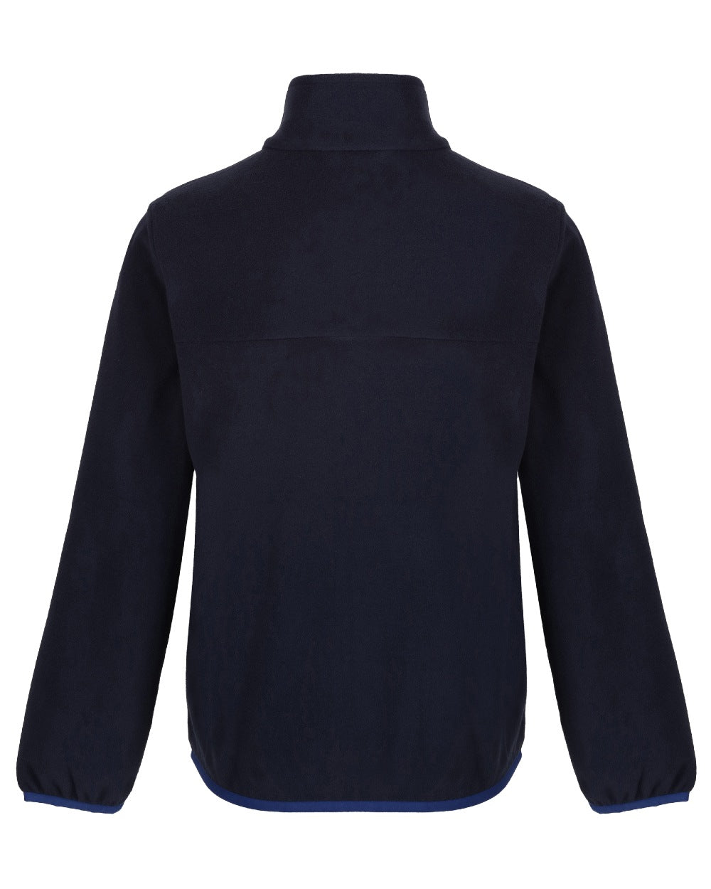 Navy coloured Regatta Professional Childrens Full Zip Micro Fleece Jacket on white background 