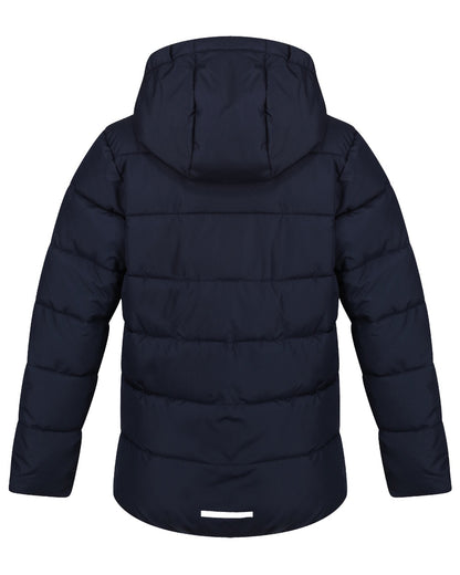 Navy New Royal coloured Regatta Professional Childrens Thermal Jacket on white background 
