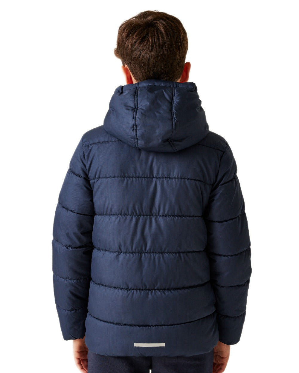 Navy New Royal coloured Regatta Professional Childrens Thermal Jacket on white background 