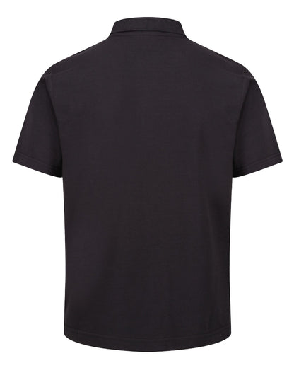 Seal Grey coloured Regatta Professional Mens 65/35 Short Sleeves Polo Top on white background 