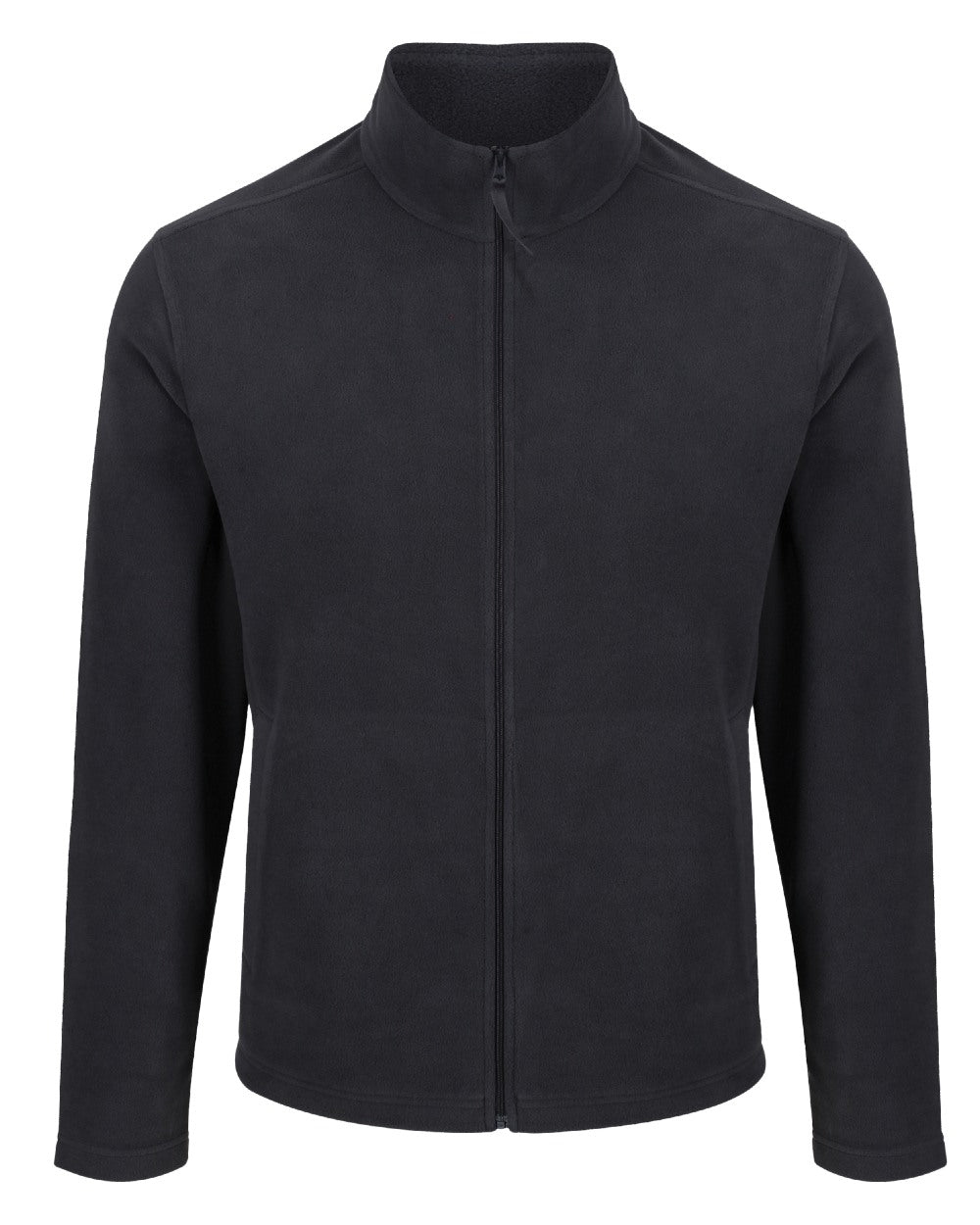 Seal Grey coloured Regatta Professional Mens Classic Full Zip Lightweight Microfleece Jacket on white background 