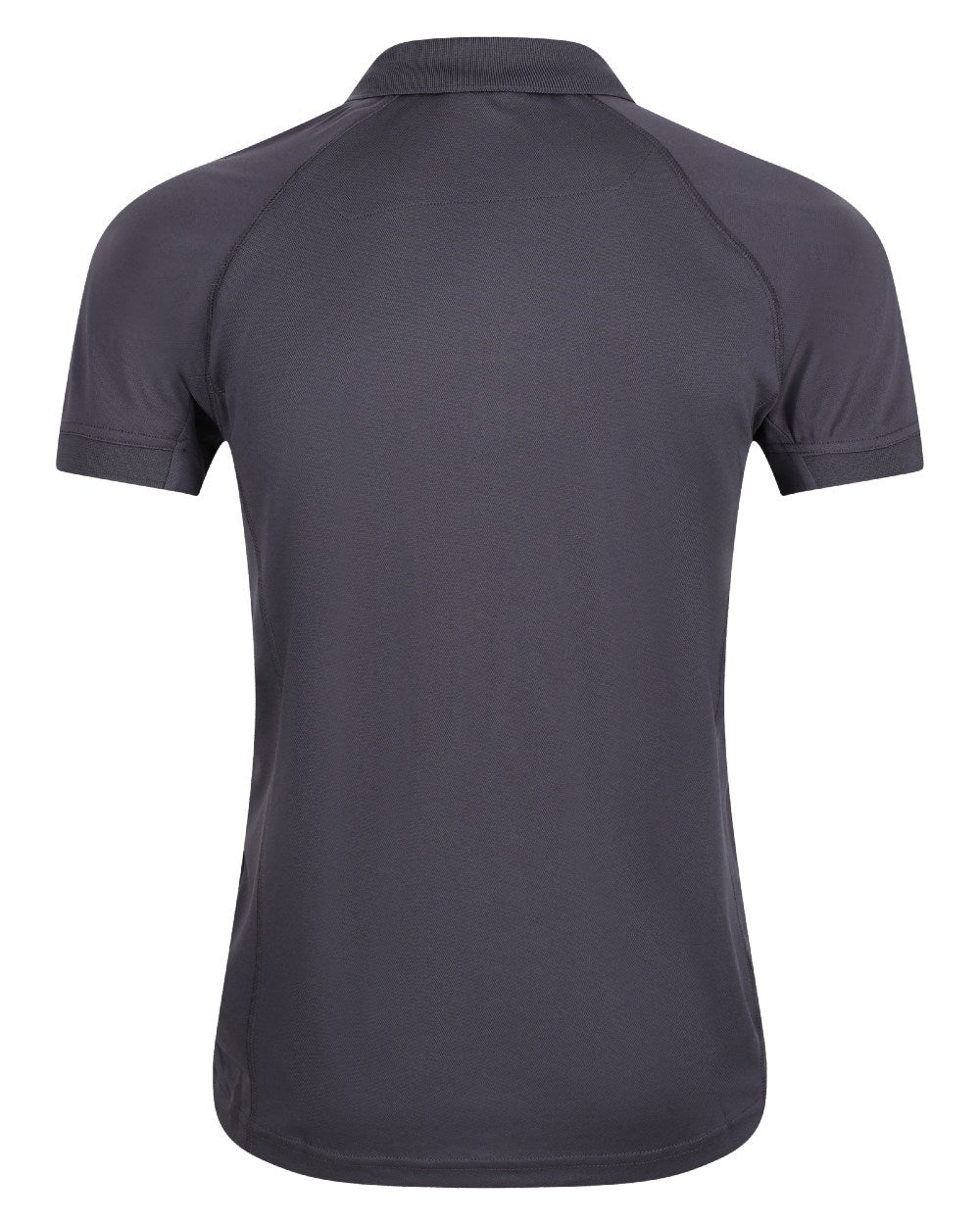 Iron coloured Regatta Professional Mens Coolweave Wicking Polo Shirt on white background 