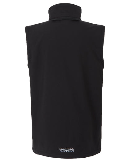 Black coloured Regatta Professional Mens Erasmus 4 In 1 Softshell Jacket on white background 