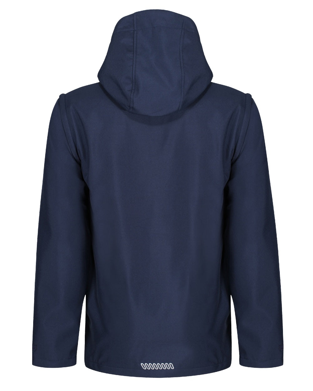 Navy coloured Regatta Professional Mens Erasmus 4 In 1 Softshell Jacket on white background 