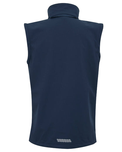 Navy coloured Regatta Professional Mens Erasmus 4 In 1 Softshell Jacket on white background 