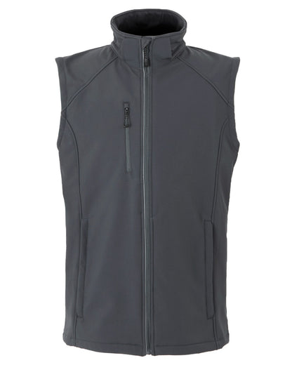 Seal Grey coloured Regatta Professional Mens Erasmus 4 In 1 Softshell Jacket on white background 