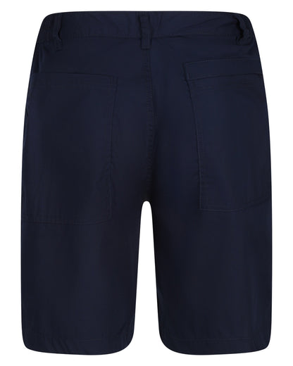 Navy coloured Regatta Professional Mens Multi Pocket Action Shorts on white background 